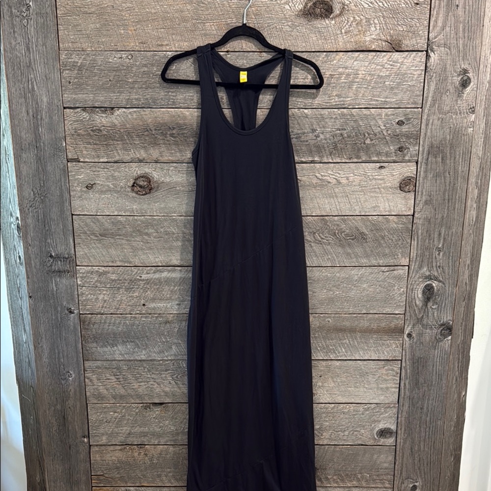 Lole Black Sleeveless Halter Maxi Dress